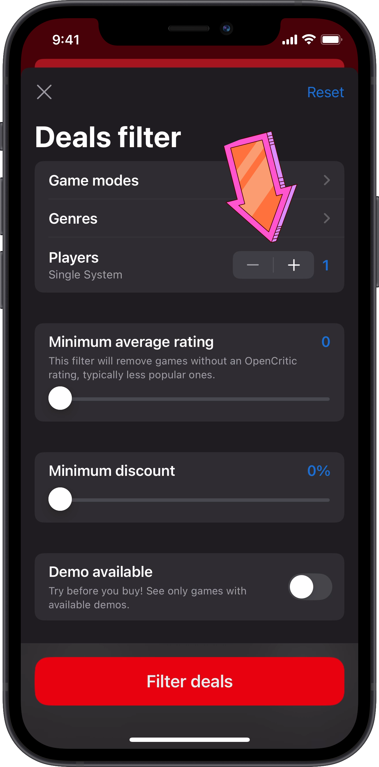 SwitchBuddy local multiplayer filter