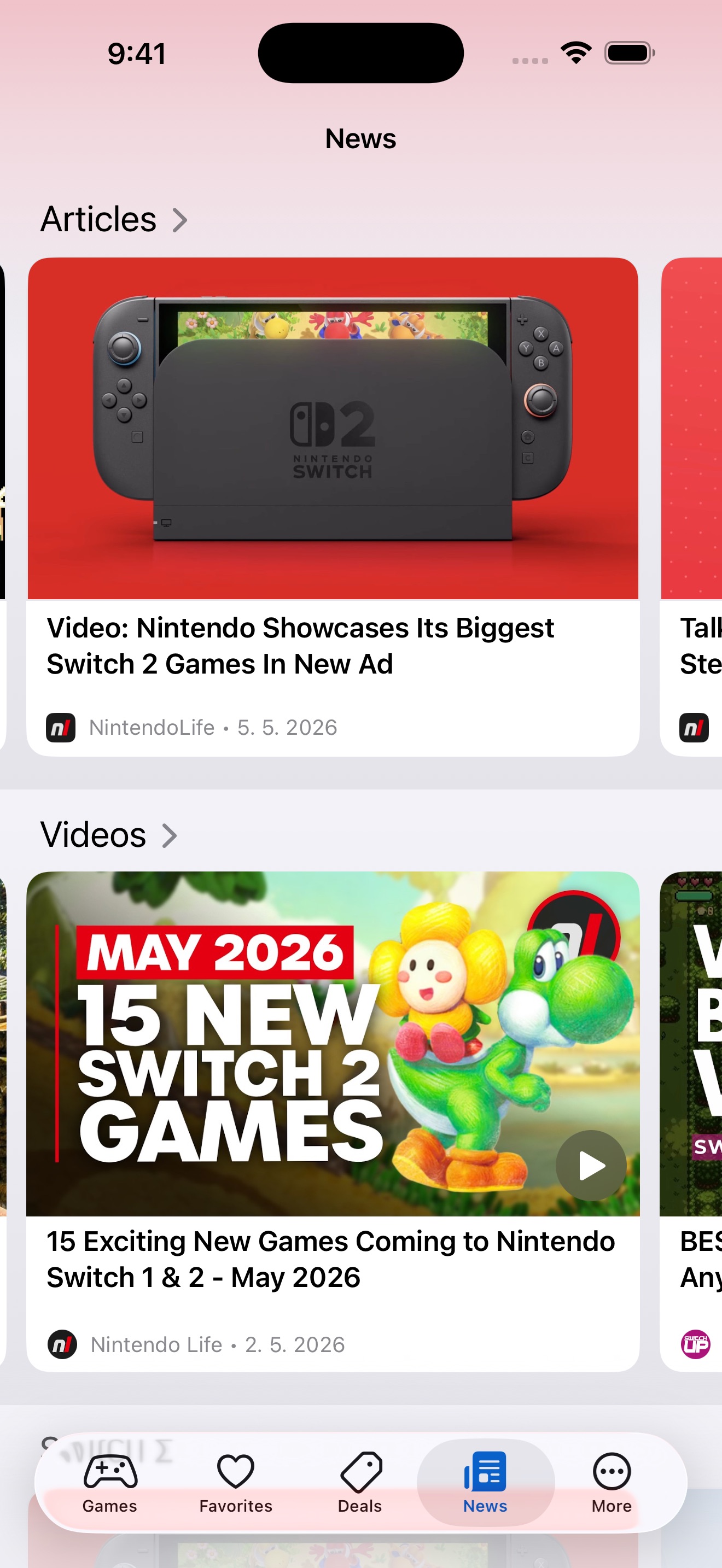 SwitchBuddy app screenshot showing Nintendo Switch companion features
